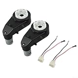 Paquete de 2 motores de caja de cambios de alta velocidad RS550 de 12 V 40000 RPM para autos eléctricos para niños, unidad de transmisión de repuesto con conectores rápidos, construcción de metal y