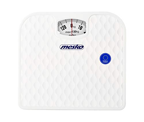 Mesko MS8160 Balance Pèse-personne Mécanique, Balance Analogique Aiguille, Professionnel 130 kg, Haute Précision, Surface Antidérapante, Non Numérique,...