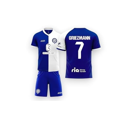Atlético de Madrid 23-24 Kit 1ª Griezmann pour enfant, 2ème, 4 ans