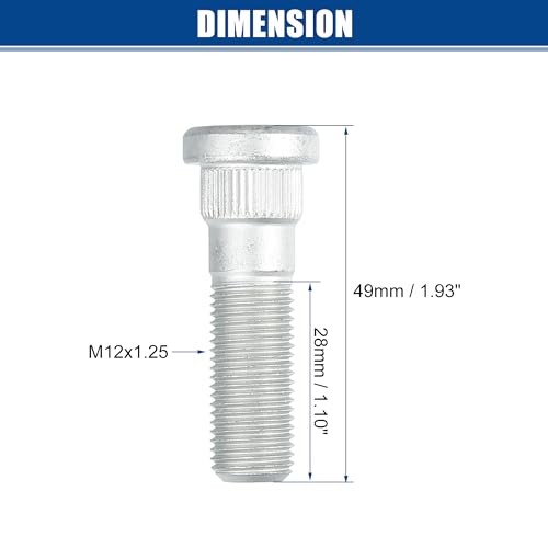 Image of ACROPIX M12x1.25 Wheel Lug Bolts Nuts Hub Assembly Wheel Stud Fit for Nissan Sentra 1995-2022 No.4322270T00 - Pack of 1