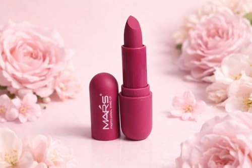 Image of Mars-Matte Creamy Lipstick | Non-drying, Highly pigmented Lipstick | Shade- multisades, 3.8gm| (PINK LEZZA)