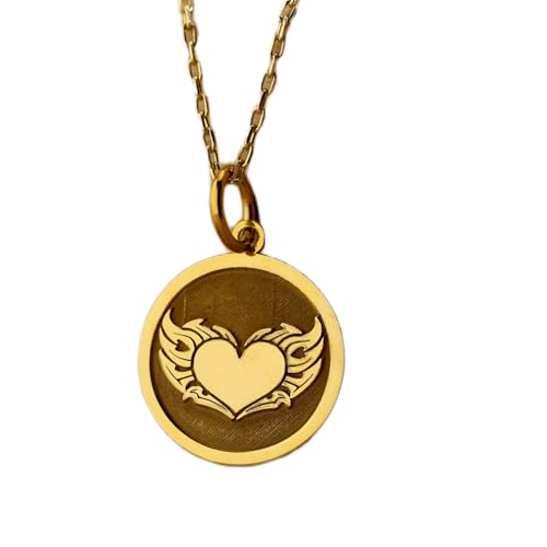 Collier pendentif pièce de monnaie en argent plaqué or, le cadeau unisexe parfait à offrir