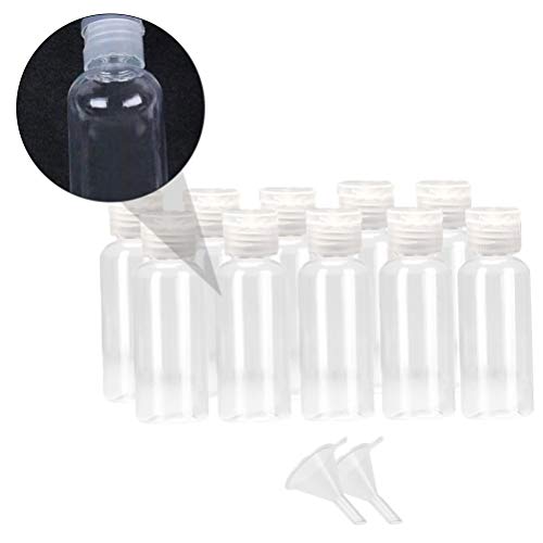 Lurrose Frascos de Squeeze Transparentes RecarregÃ¡veis De 10 Unidades Frascos de Maquiagem de Viage