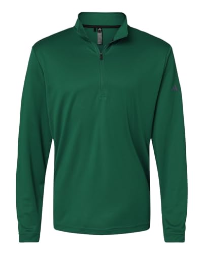 adidas Lightweight Quarter-Zip Pullover - A401 - Collegiate Green - L