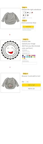 MYGBCPJS Toddler Boys Girls Customize Crewneck Sweatshirts Long Sleeve Kids Custom Personalized T-shirt Shirt Add Own Text3