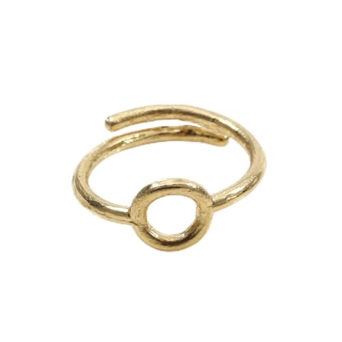 Bague réglable Erg Chebbi Unic en argent 925 et or 18k, l'excellence du bijou artisanal fait main