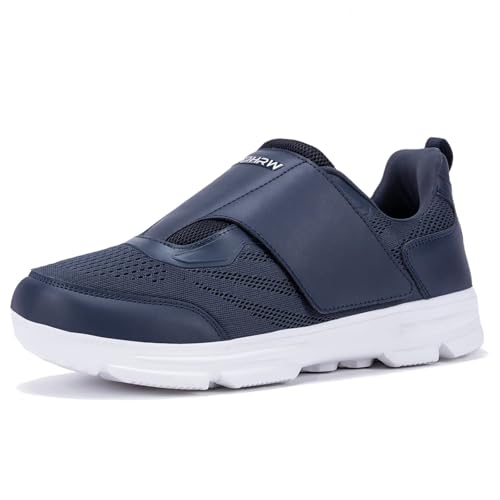 Image of Diabetic Shoes for Men Extra Wide Walking Shoes Swollen Feet Shoes for Neuropathy Adjustable Closure with Arch Support
