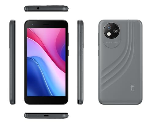 ZTE Blade A35 Lite (12.57cm (4.95 Zoll) Display, 4G LTE, 2GB RAM und 32GB interner Speicher, 2MP Hauptkamera und 0.3MP Frontkamera, Dual-SIM, Android 13) grau