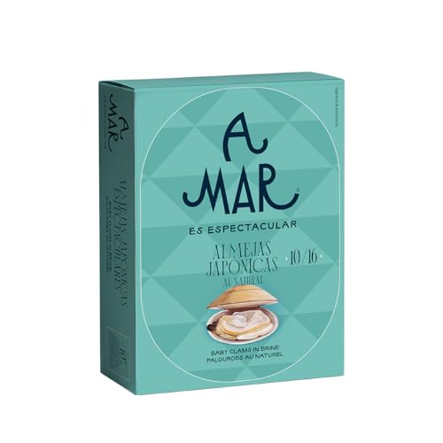 Almejas Japónica al Natural A Mar Espectacular - Conservas Gourmet - Combina en platos, ensaladas y recetas - Almejas en conserva para un Aperitivo Espectacular