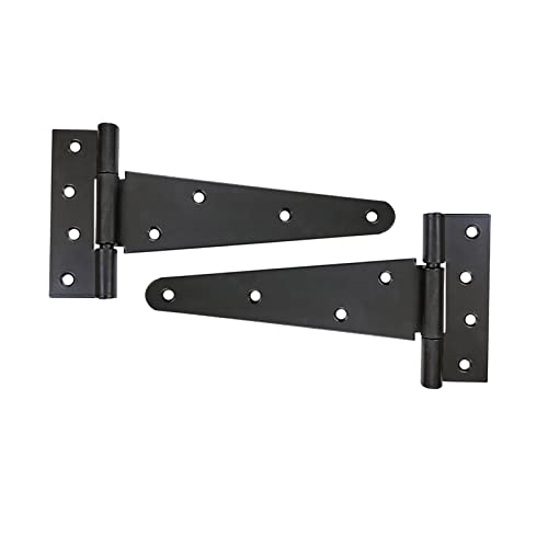 Adonai Hardware Makheloth Antique Wrought Iron Heavy Duty Strap T-Hinge (10" x 2 Pack, Black Powder Coated) for Barn Doors, Gates, Kitchen Cabinets, Sheds, Wooden Box, Furniture, Chest and Trunks (B09MDB12QY) Amazon Price History, Amazon Price Tracker