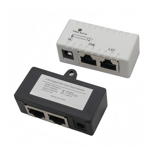 Módulo Power Over Ethernet con conector RJ45 para suministro de energía - Inyector para cámaras de vigilancia y puentes miniatura 2