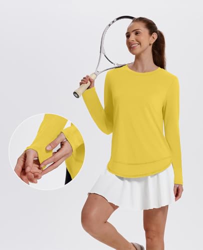 Image of XIEERDUO Women's Workout Tops Long Sleeve Shirts Sun Protection UPF 50+ Quick Dry Shirts for Hiking Running S-3XL