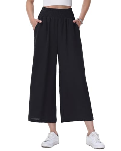 HMIYA Damen 3/4 Culotte Hose Leichte und...