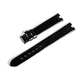 [輸入王オリジナル] 時計パーツ ブルガリと互換性あり ビーゼロワン BZ22S用 Bzero1 社外品 ベルト エナメル ブラック 黒13/12mm
