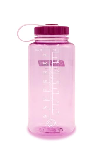 Image of Nalgene 32 oz Wide Mouth Water Bottle | BPA-Free, Durable & Leak Proof, Lightweight Bottle for Hiking & Gym, Work & Travel, Cosmo (Pack of 6)