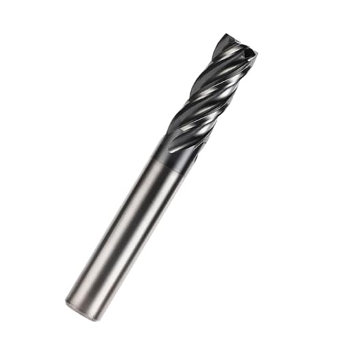 Image of CNC Milling Cutter Carbide End Mills 4 Flute HRC56 for Steel Alloy Steel Cast Iron (5pcs 1 /8 inch )