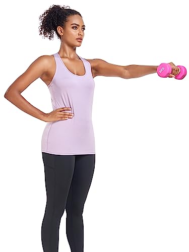 6 or 5 Pack Workout Tank Tops for Women, Athletic Racerback Sports Tank Tops, Compression Sleeveless Dry Fit Shirts4