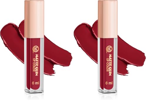 Image of Matte Quin Lip Color| Matte Texture|Long Wear |Smudge Proof |Waterproof-6ml (MQ Flat-219) (Pack of 2)