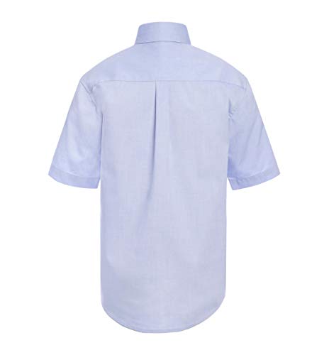 Image of Tommy Hilfiger Boys Short Sleeve Pinpoint Oxford Collar Shirt, School Uniforms