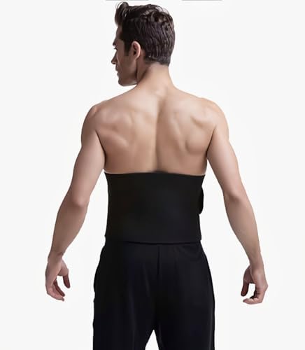 Tummy Workout Belt/Shape wear/Exercise Hot slimming belt Women, Men, Unisex Shapewear Men Black Color Sweat Belt SGA