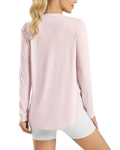 Image of G4Free Lightbreeze Womens UPF 50+ Long Sleeve Workout Tops Quick Dry UV Sun Shirt Running Gym Hiking Yoga Casual Lightweight