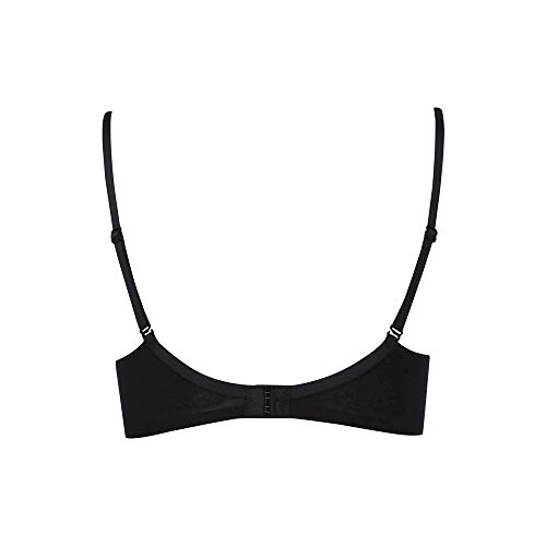 Image of Amante Every de Red Solid Underwired Lightly Padded Everyday Bra