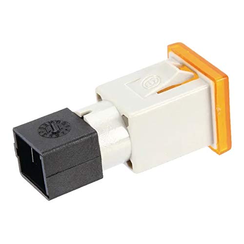 Spia arancione neutra per cruscotto trattore quadrata senza lampadina COBO