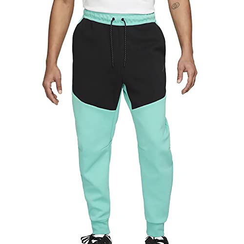 Nike Sportswear Tech Fleece Men's Joggers,Washed Teal/Black/Black (Large, Washed Teal/Black/Black)