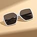 aisswzber Women's Chic Square Oversized Sunglasses Big Large Wide Fashion Shades for Women Men 100% UV Protection