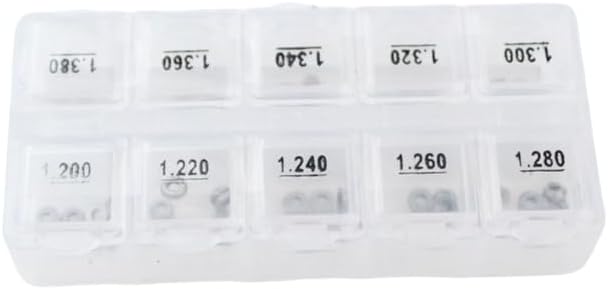 Calibration Shim B25 Size: 0.96mm-1.14mm Fuel Injector Spare Parts Solenoid Valve O Ring for Bosch