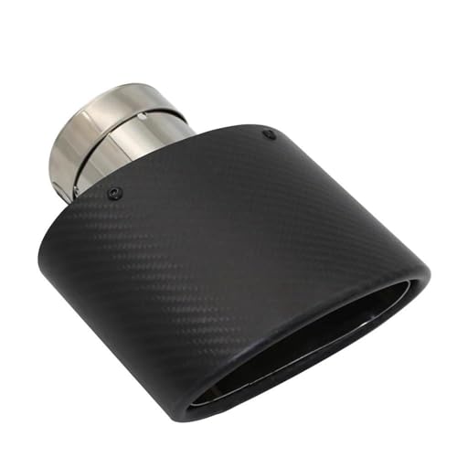 Tubo de escape de coche universal ovalado con boquilla de acero inoxidable de 70mm