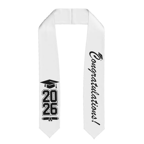RUAYSNI Graduation Honor Stole For Class Of 2026, Senior 2026 Graduation Sash, School Ceremony Decorations