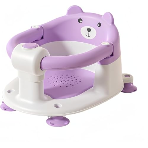 ベビーバスチェア お風呂チェア 赤ちゃん用 シャワー 子供用 Momgla 安全素材 転倒防止 滑り止め 清潔 携帯便利 背もたれ付き ベビーおふろマット 幼児入浴サポート お風呂 お座り練習 お風呂椅子 入浴補助用具 (D)