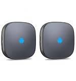 Funkklingel, BESIMLIVE Kabellose Türklingel Funk Set mit 32 Glocken 5 Lautstärkepunkte Mute & LED Flash Plug-in Empfänger - Türglocke Klingel Drahtlose Türglocken für Home Klassenzimmer Büro