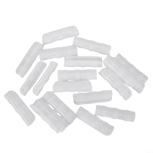Lot de 20 clips de fixation résistants aux UV pour bâche de serre, convient aux tubes de 19 mm, 20 mm, 25 mm, clip de fixation résistant aux UV pour pare-soleil (blanc, 19 mm)