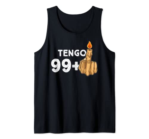 99+1 Dedo Medio Vela De Cumpleaños Para El 100º Cumpleaños Camiseta sin Mangas