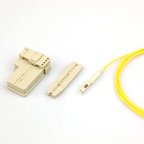 Leite 10Pcs Lc Mm Fiber Optic Quick Connectors Multi Mode Fiber Mechanical Fast Connectors Adapter For 0.9/2.0/3.0Mm Multimode Fiber Cable, Mm, Gray #TOP11