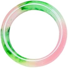 Purple Green Jade Bangle Bracelet for Women, Floating Flower Quartzite Jade Bracelet