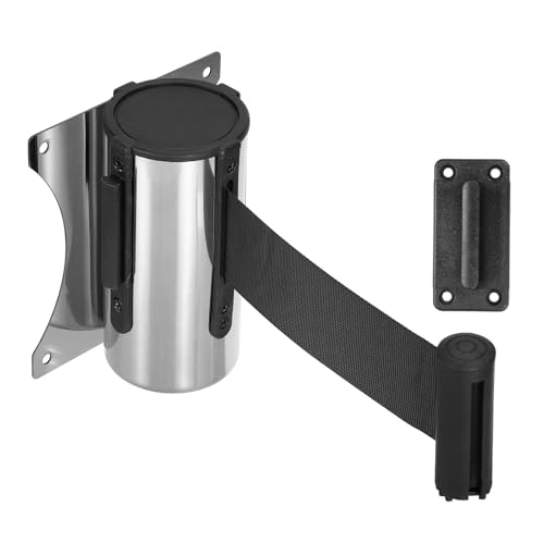 Barrière de ceinture de 3m PATIKIL en acier noir pour organiser vos espaces d'accueil