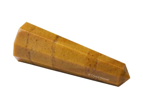 Image of Crystal Heaven Yellow Jasper Crystal Tower Obelisk Point For Chakra, Healing And Balancing - Aaa Grade Original Certified Gemstone Agate For Reiki Meditation Yoga Spiritual (3-4 Inches)