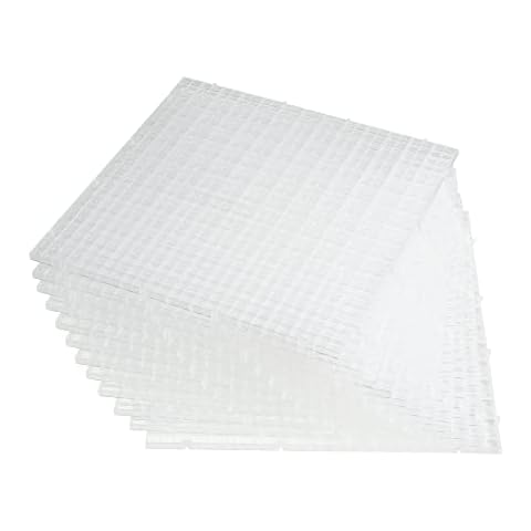 ALEGI 12 Pcs Aquarium Fish Tank Divider Plastic Egg Crate Aquarium Filter Bottom Tray Grid Isolation Board Partition Net Pane Separator (L 12pcs) Cover