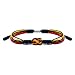 HARACRAFT Germany Infinity String Bracelet, Belgium Bracelet, Forever Country Proud Flag Color Tibetan Bracelet, Surfer Wrist Wrap Bracelet for Men, Women, Lucky and Protection (Germany/Belgium)