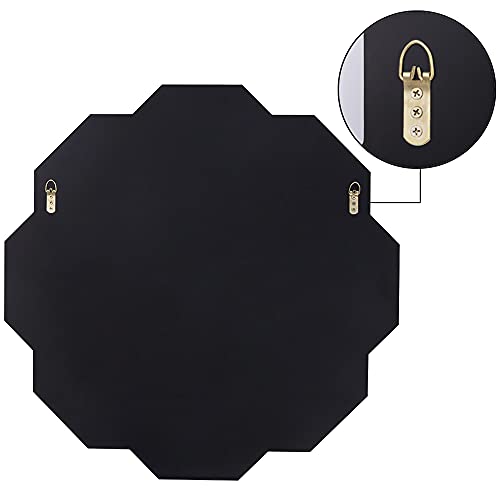 Chende 32" Large Wall Mirror For Decor Elegant Living Room, Modern Decorative Mirror For Wall With Glass Beveled Edge, Glass Accent Mirror For Foyer, Entryway, Fireplace, Bathroom #TOP7