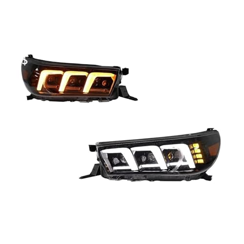 Conjuntos de faros LED de alta gama para Toyota Hilux Revo 2015-2020 con intermitentes