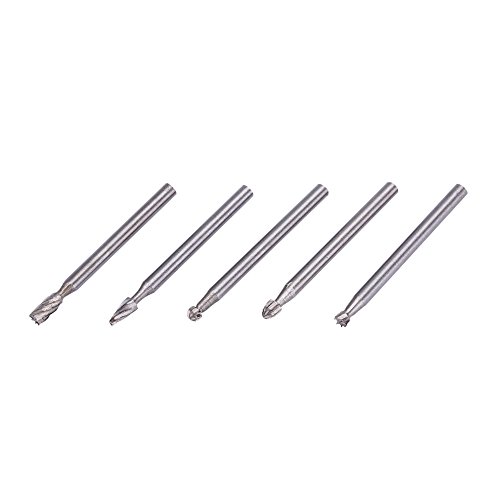 Set de 10 fresas para madera de acero de alta velocidad miniatura 6