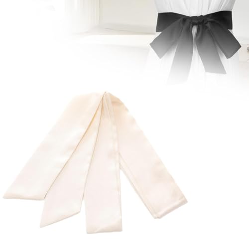Dress Sash Belt for Women Soft 71 Inch Long Necktie for Special Occasion Trench Coat- Beige3