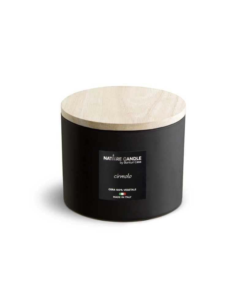 Scrigno Grande Nature Candle Linea DOLOMITI - cirmoloBox: 1 Candela 200 gr. + 1 Candela 380 gr. + 1 profumatore 200 ml