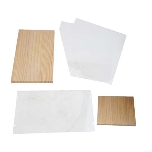 Exhibidor vinilos madera soporte almacenamiento discos LP acrílico transparente 37x36cm 3