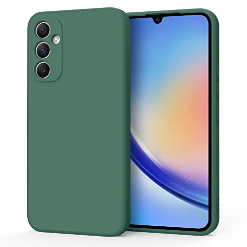 Coque Samsung Galaxy A34 5G en silicone liquide doublure microfibre AK