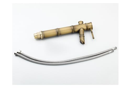 Robinet mitigeur chaud et froid trou unique lavabo cuivre rétro